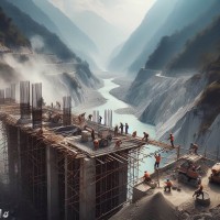 कराङकाठ–बसपार्क जाने खोलामा पुल निर्माण सुरु 